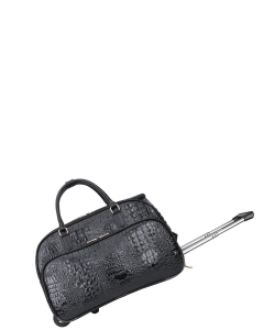 Croc Luggage Bag CY-8720 BLACK /